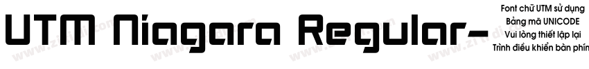 UTM Niagara Regular字体转换